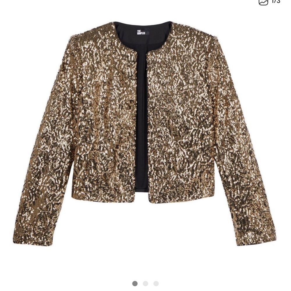 Entry | Gold Sequin Jacket